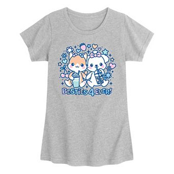 Girls 7-16 Kawaii Characters Graphic Tee