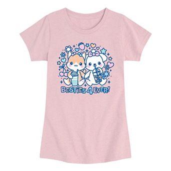 Girls 7-16 Kawaii Characters Graphic Tee