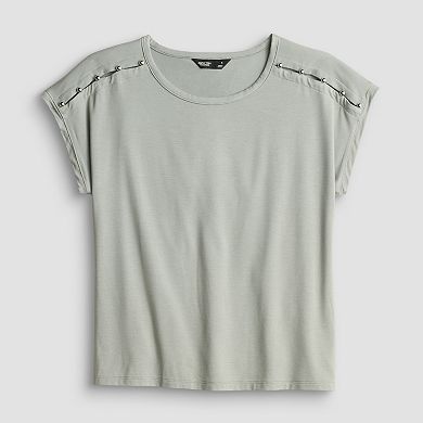 Women's Simply Vera Vera Wang Shoulder Button Detail Top