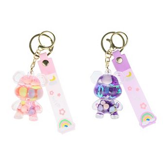 Elli by Capelli 2 pc Liquid Bear BFF Bag Charm Set