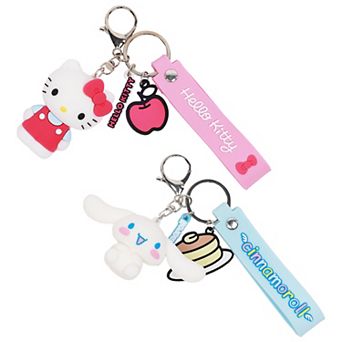 Hello Kitty & Cinnamoroll 2 pc Key Chain Set