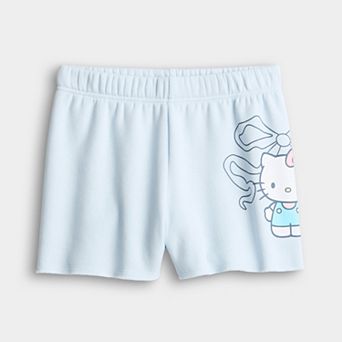 Girls 7-16 Hello Kitty Bow Fleece Shorts