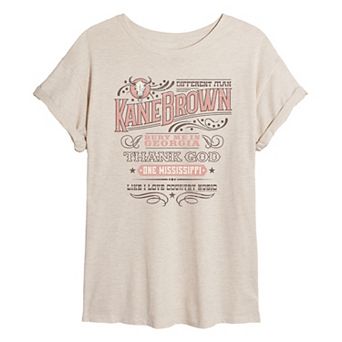 Juniors' Kane Brown Different Man Oversized Tee