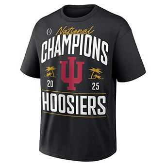 Men's Indiana Hoosiers College Football Playoff 2025 National Champions Locker Room Authentic T-Shirt