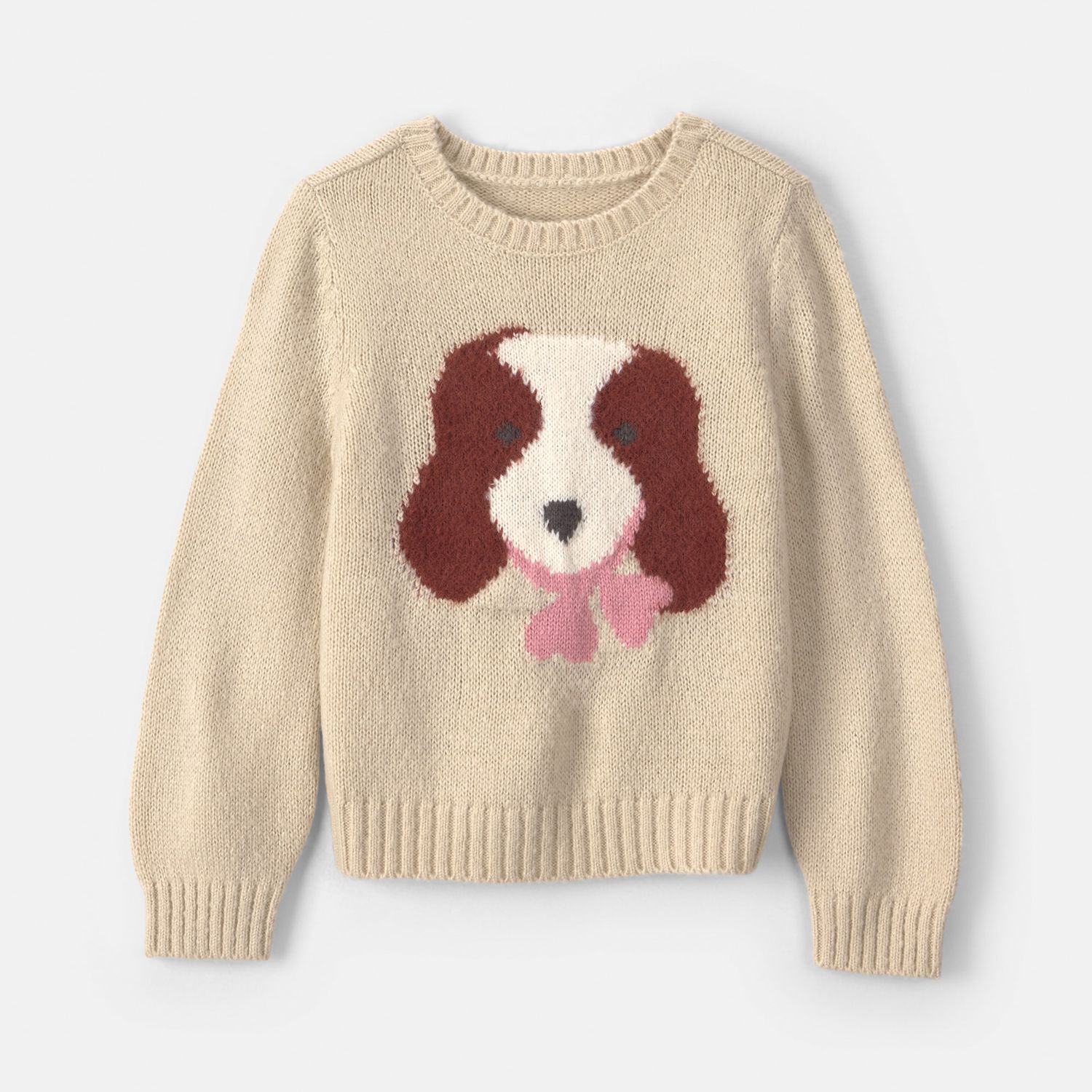 Свитер Carter's Long Sleeve для девочек-малышей, цвет: Слоновая кость — фото 1