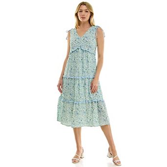 Women's Luxology Ruffle Tiered Midi Dress