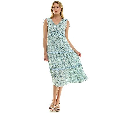 Women's Luxology Ruffle Tiered Midi Dress