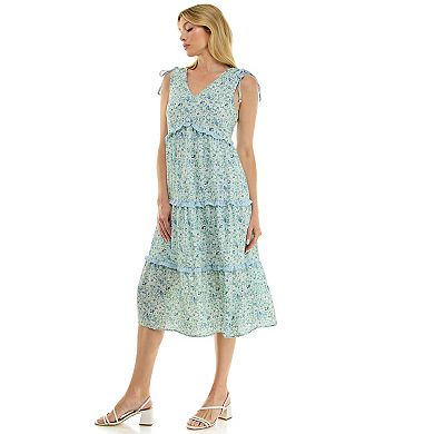 Women's Luxology Ruffle Tiered Midi Dress