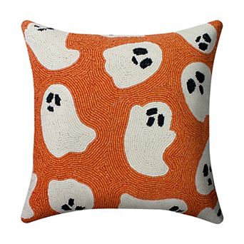 Celebrate Together™ Halloween Fully Beaded Ghosts Decorative Pillow