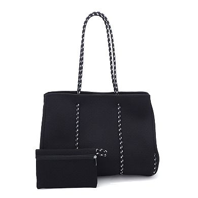 Adornia Neoprene Tote Bag with Pouch