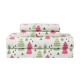 Hallmark Brushed Cotton Flannel Sheet Set with Pillowcases