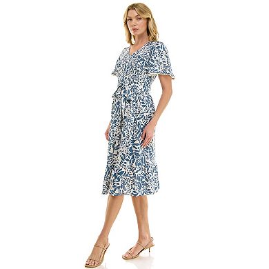 Women's Luxology Belted Midi Dress