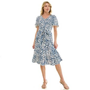 Women's Luxology Belted Midi Dress