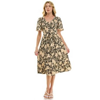 Women's Luxology Belted Midi Dress