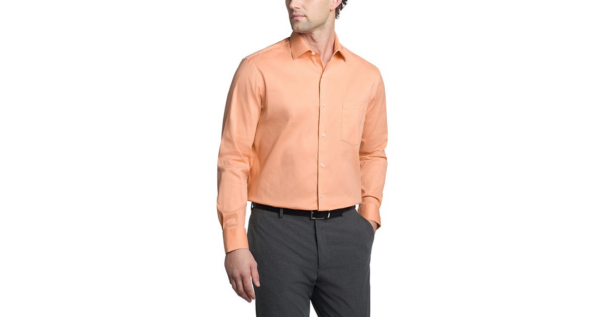mens orange dress shirt Via Uomo Cesena The TEK Western Burnt Orange Long Sleeve Shirt is a versatile choice for any wardrobe Bright Orange with Multi-Color Accent