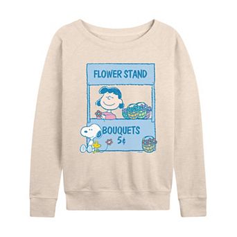 Women's Peanuts Lucy Graphic French Terry Long Sleeve Tee