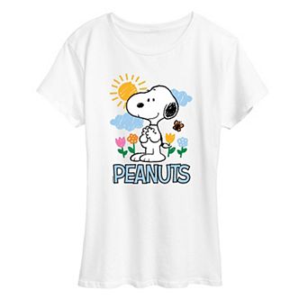 Women's Peanuts Snoopy Spring Sketch Graphic Tee