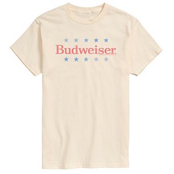 Big & Tall Budweiser Logo Americana Distressed Graphic Tee