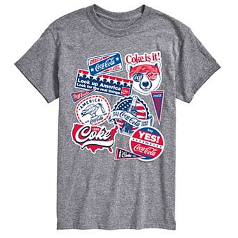 Big & Tall Coca-Cola Americana Collage Graphic Tee