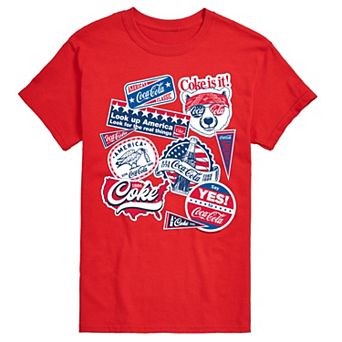 Big & Tall Coca-Cola Americana Collage Graphic Tee