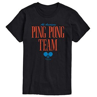 Big & Tall Forrest Gump All American Ping Pong Team Graphic Tee