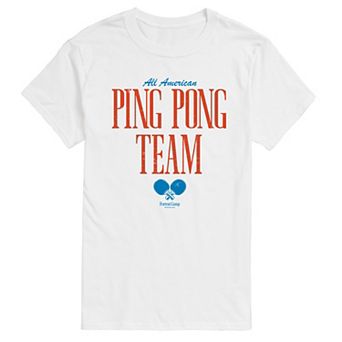 Big & Tall Forrest Gump All American Ping Pong Team Graphic Tee