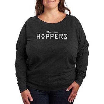 Plus Size Disney / Pixar Hoppers Logo French Terry Long Sleeve Shirt