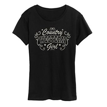 Women's Country Western Girl Graphic Tee