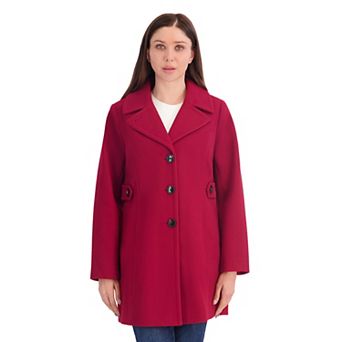 Women's London Fog Single Breasted Peacoat