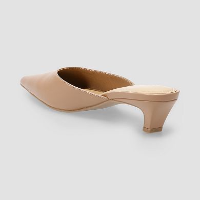 LC Lauren Conrad Omyyn Women's Pointed Toe Kitten Heel Mule