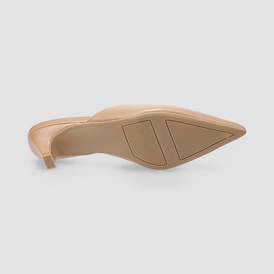 LC Lauren Conrad Omyyn Women's Pointed Toe Kitten Heel Mule