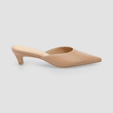 LC Lauren Conrad Omyyn Women's Pointed Toe Kitten Heel Mule
