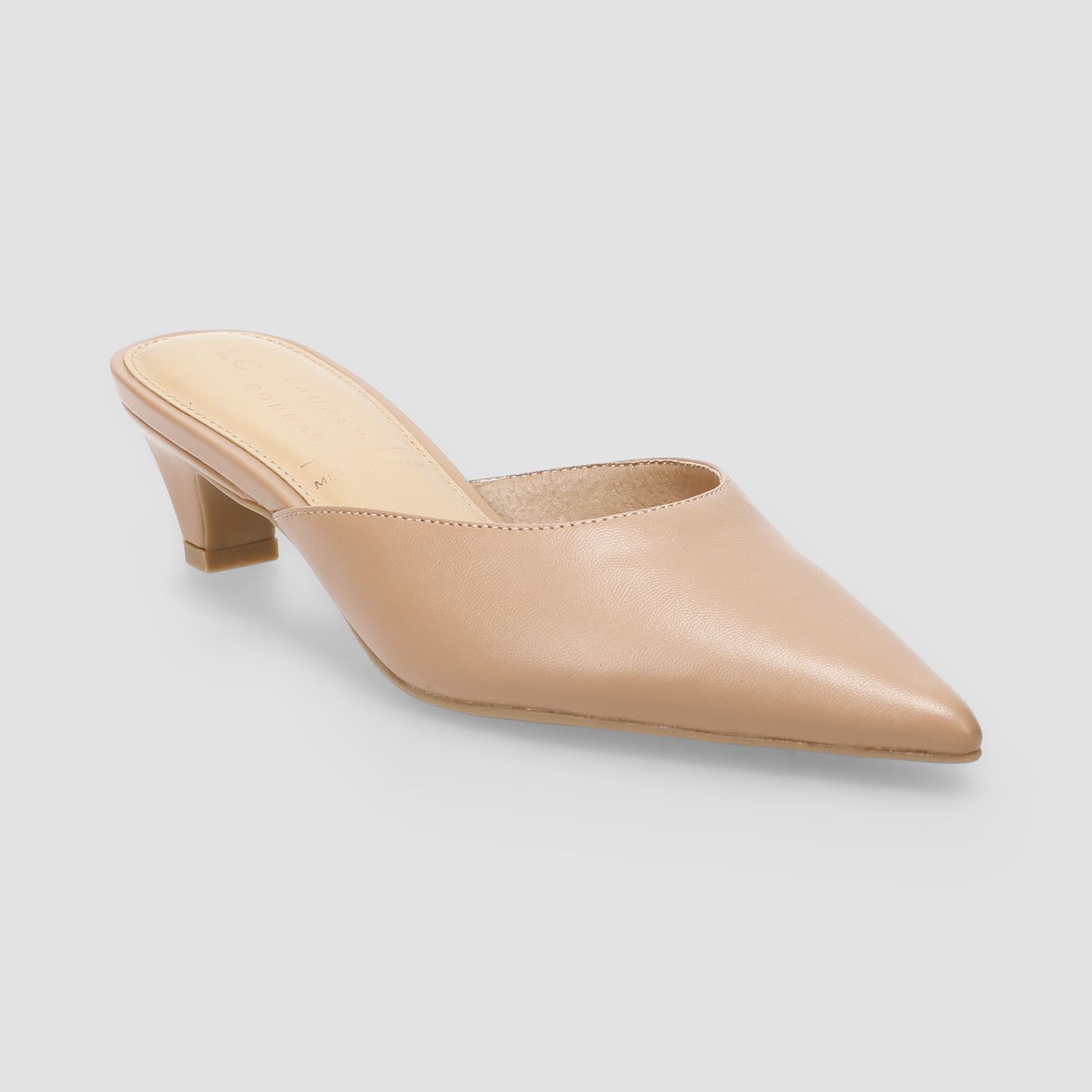 Женские сабо LC Lauren Conrad Omyyn Pointed Toe Kitten Heel, цвет: Бежевый