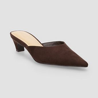 LC Lauren Conrad Omyyn Women's Pointed Toe Kitten Heel Mule