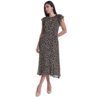 Women's Harper Rose V-Neck Flutter Sleeve Midi Dress