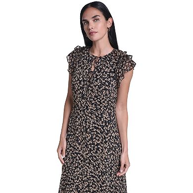 Women's Harper Rose V-Neck Flutter Sleeve Midi Dress
