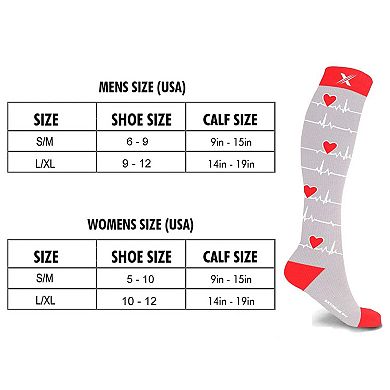 Knee High Compression Performance Socks For Support For Men And Women - 3 Pair