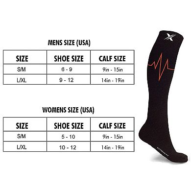 Compression Socks - Knee High Socks For Improved Circulation & Support For Men And Women - 3 Pair