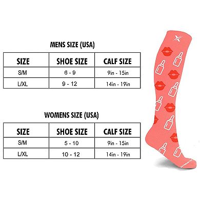 Compression Socks Knee High - Made For Running, Athletics And Pregnancy - 3 Pair