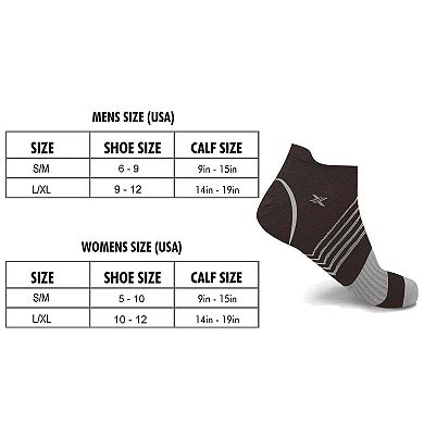 Compression Socks - Ankle High For Running, Athtletics, Travel - 6 Pair