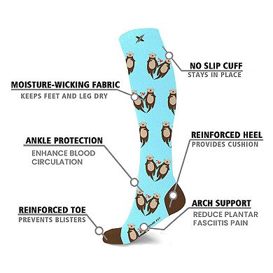 Fun And Love Comfortable All Day Wear Compression Socks - 3 Pair