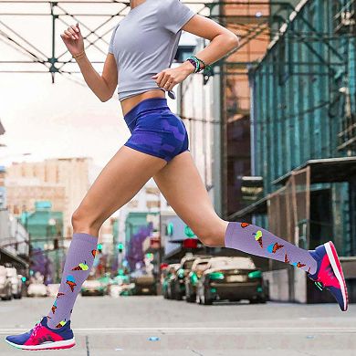 Compression Socks - Knee High Socks For Improved Circulation & Support For Men And Women - 3 Pair