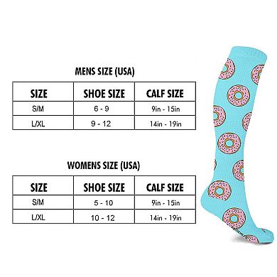 Compression Socks - Knee High Socks For Improved Circulation & Support For Men And Women - 3 Pair