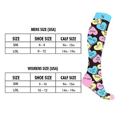 Compression Socks Knee High - Made For Running, Athletics And Pregnancy - 3 Pair