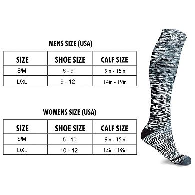 Compression Socks - Knee High Performance Socks For Men And Women - 3 Pair