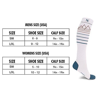 Premium Merino Wool Compression Socks - Designed For Winter, Hiking, Camping, Snowboarding, Skiing