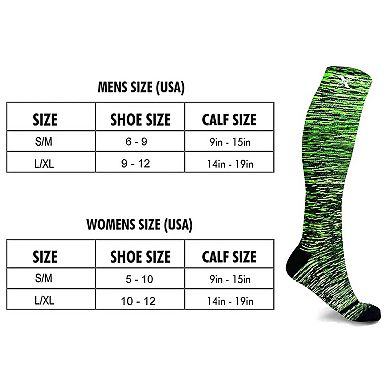Knee High Performance Compression Socks For Running, Athletics, Travel, And Pregnancy - 3 Pair