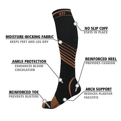 Copper Compression Knee High Socks For Men And Women