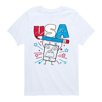 Boys 8-20 SpongeBob SquarePants DoodleBob Graphic Tee