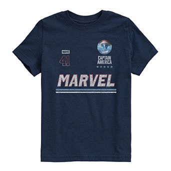 Boys 8-20 Marvel Captain America Distressed Graphic Tee